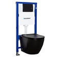 GEBERIT - WC suspendu GEBERIT noir pack complet DELOS - vignette