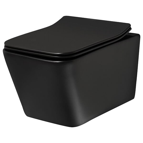 GEBERIT - WC suspendu GEBERIT noir pack complet TINOS - large
