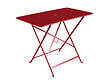 FERMOB - Table de jardin Bistro - Rectangle - Acier - Piment - 6 personnes - vignette
