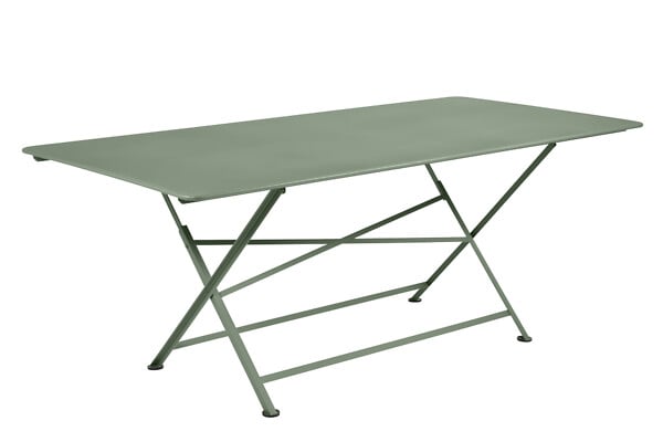 FERMOB - Table de jardin acier Cargo – Vert cactus – H74xL190xP90cm - large
