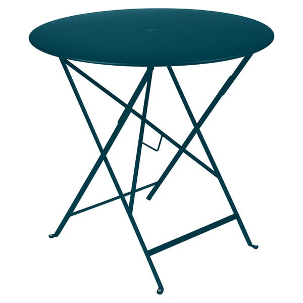 FERMOB - Table de jardin acier Bistro Bleu Acapulco Diam.77xH.74cm - large