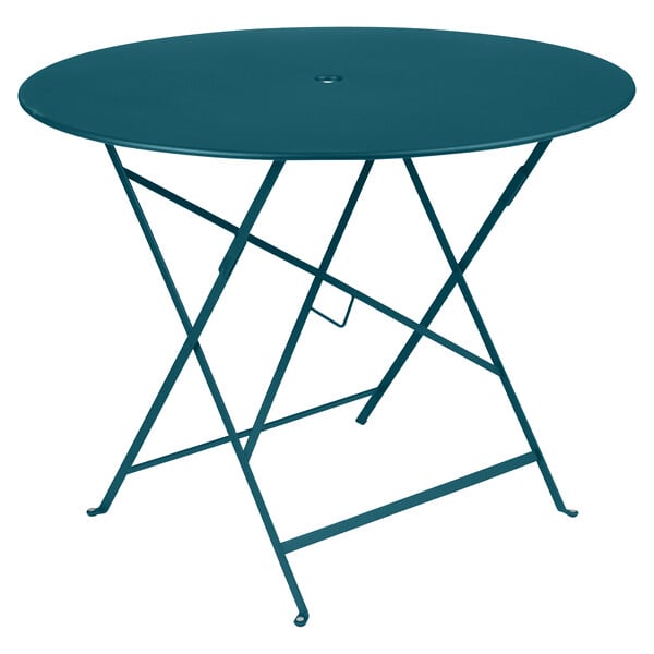FERMOB - Table de jardin Bistro - Bleu acapulco - 4 personnes - large