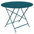 FERMOB - Table de jardin Bistro - Bleu acapulco - 4 personnes - vignette