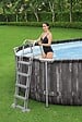 BESTWAY - Piscine acier Power Steel - Décor bois - L.732xl.366xH.122cm - vignette