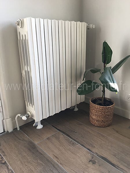 SANNOVER - Pied en fonte pour radiateur fonte - large