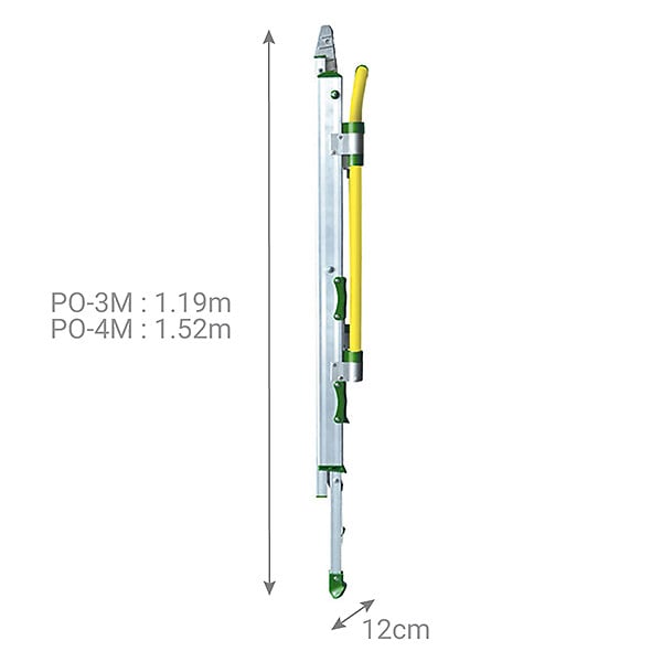 MATISERE - Escabeau 3 marches - hauteur de travail max. 2.75m - PO-3M - large