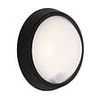 BRILONER - Luminaire extérieur rond LED BRILONER 12W noir avec capteur - vignette