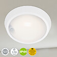 BRILONER - Luminaire extérieur rond LED BRILONER 12W blanc avec capteur - vignette