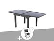 HESPERIDE - Ensemble repas table extensible carrée en verre Piazza + 8 chaises Modula - Hespéride - vignette