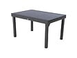 HESPERIDE - Ensemble repas rectangulaire extensible alu Graphite + 10 fauteuils Piazza - Hespéride - vignette
