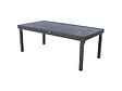 HESPERIDE - Ensemble repas table extensible rectangulaire alu Graphite Piazza + 12 fauteuils Piazza - Hespéride - vignette