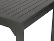 HESPERIDE - Ensemble repas table extensible rectangulaire alu Graphite Piazza + 12 fauteuils Piazza - Hespéride - vignette