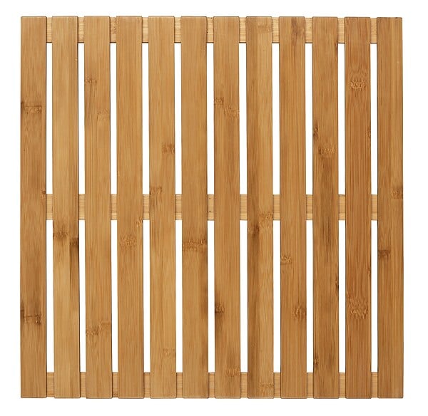 WENKO - Caillebotis Bambou In-Outdoor 50x50cm - large