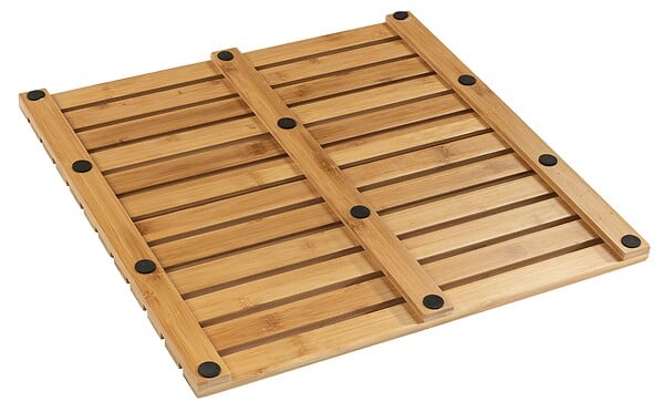 WENKO - Caillebotis Bambou In-Outdoor 50x50cm - large