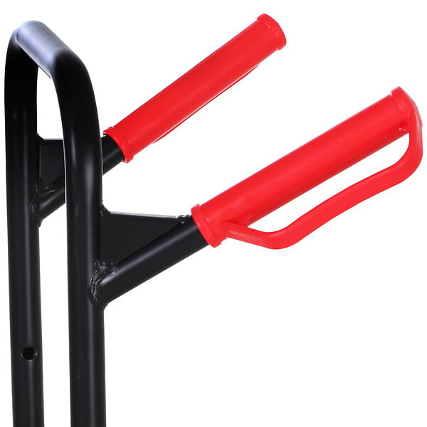 HOMCOM - Diable pour escalier 6 roues diable repliable extensible 150 Kg - chariot pliable acier noir rouge - large