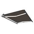 COTE STORE - Store banne motorisé et manuel 3,6 x 3 m Demi coffre pour terrasse - Taupe - vignette
