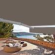 COTE STORE - Store banne motorisé et manuel 3,6 x 3 m Demi coffre pour terrasse - Taupe - vignette