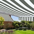 COTE STORE - Store banne manuel 3,6 x 3 m Monobloc pour terrasse - Blanc gris - vignette