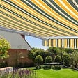 COTE STORE - Store banne manuel 2,5 x 2 m Monobloc pour terrasse - Gris jaune - vignette