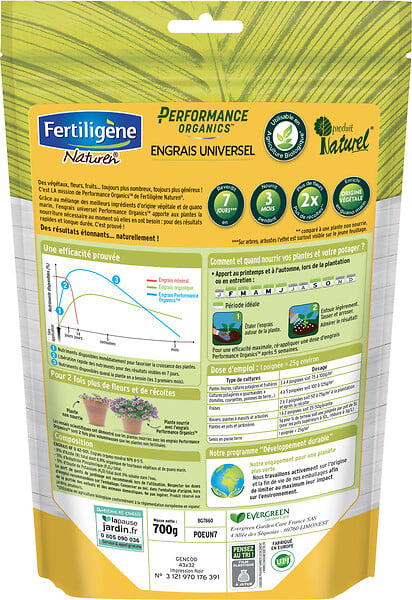 FERTI NAT - Engrais universel Performance Organics - 700g - large