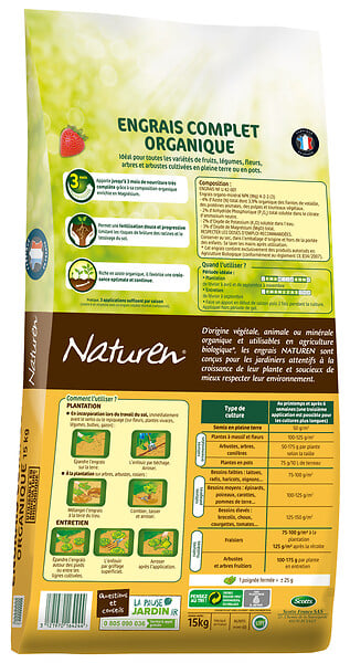 NATUREN - Engrais complet organique Naturen 15kg - large