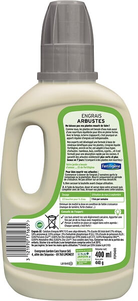 FERTILIGEN - Engrais liquide arbustes, buis, bambous et petits conifères 400ml - large