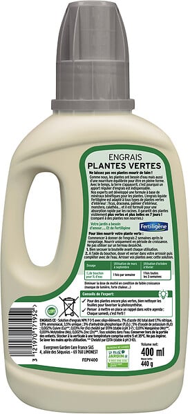 FERTILIGEN - Engrais liquide plantes vertes - 400ml - NPK 7-3-5 - large