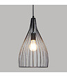 ATMOSPHERA - Luminaire Suspension en Métal filaire Noir D 19.5 cm - vignette