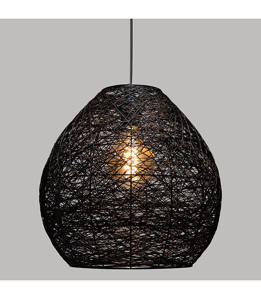 ATMOSPHERA - Luminaire Suspension Noire D 34 cm - large