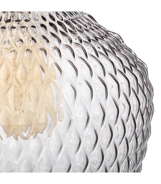 ATMOSPHERA - Luminaire Suspension en Verre Fumé D 21 cm - large