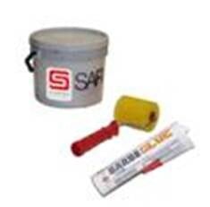 SAROM - Kit de montage pour barbecue béton - Blanc - 5.5kg - large