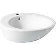 PLANETE BAIN - Vasque à poser ovale en céramique blanche - vignette