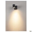 SLV - Applique et plafonnier extérieur SLV MYRA, simple, anthracite, GU10/QPAR51, 50W max, IP55 - vignette