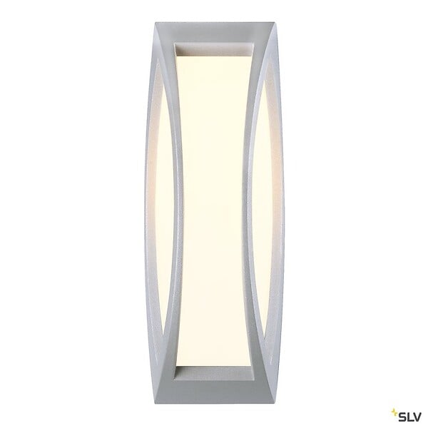 SLV - Applique extérieure SLV MERIDIAN, gris, E27, 25W max, IP54 - large