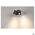 SLV - Applique et plafonnier extérieur SLV HELIA, double, anthracite, LED, 16W, 3000K, IP55, variable - vignette