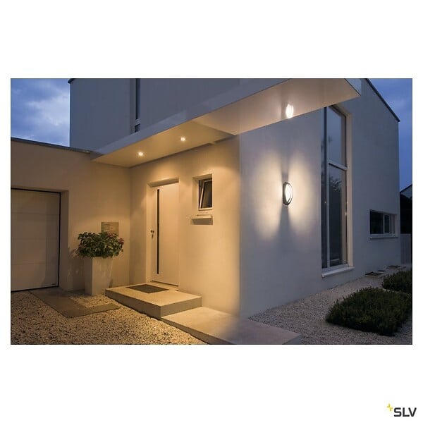 SLV - Applique extérieure SLV MERIDIAN, anthracite, E27, 25W max, IP54 - large