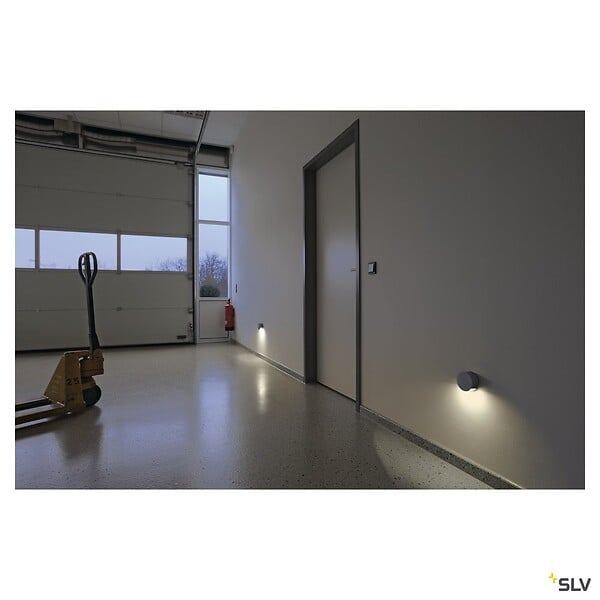 SLV - Applique extérieure SLV PEMA®, gris, avec LED intégré, 4,7W, 3000K, IP44 - large
