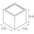 SLV - Applique extérieure SLV SITRA CUB, anthracite, GX53/TCR-TSE, 2x 9W max, IP44 - vignette
