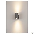 SLV - Applique extérieure SLV MYRA UP/DOWN, anthracite, GU10/QPAR51, 2x 35W max, IP55 - vignette