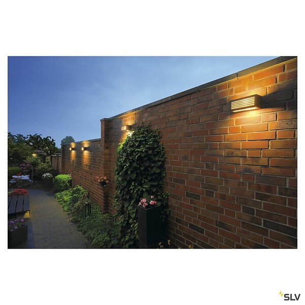 SLV - Applique extérieure SLV BOX-L, rouille, E27, 18W max, IP54 - large