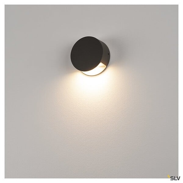 SLV - Applique extérieure SLV PEMA®, anthracite, avec LED intégré, 4,7W, 3000K, IP44 - large