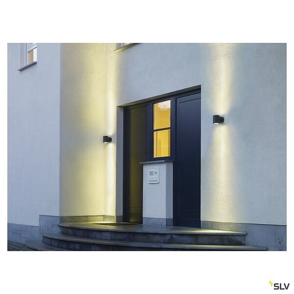 SLV - Applique extérieure SLV SITRA UP/DOWN, anthracite, GX53/TCR-TSE, 2x 9W max, IP44 - large