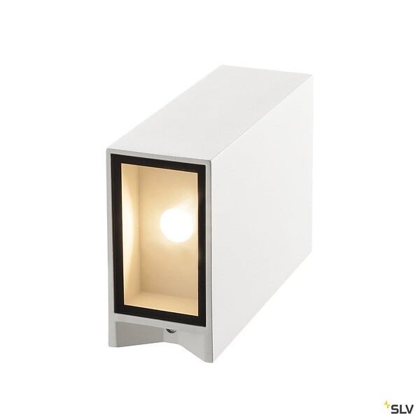 SLV - Applique extérieure SLV QUAD UP/DOWN, blanc, avec LED intégrée, 8,6W, 3000K, IP44 - Hauteur 15 cm - large
