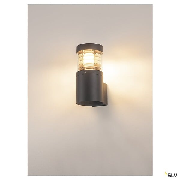 SLV - Applique extérieure SLV F-POL, anthracite, E27, 20W max, IP54 - large