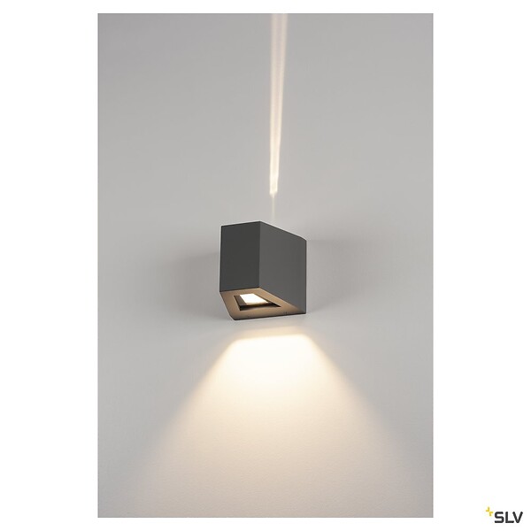 SLV - Applique extérieure SLV OUT-BEAM UP/DOWN, anthracite, LED intégrée, 18W, 3000K, IP44 - large