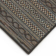 OVIALA - Tapis rectangulaire en polypropylène 120x160 cm noir - Urda - vignette