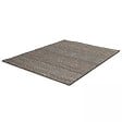 OVIALA - Tapis rectangulaire en polypropylène 160x230 cm noir - Urda - vignette