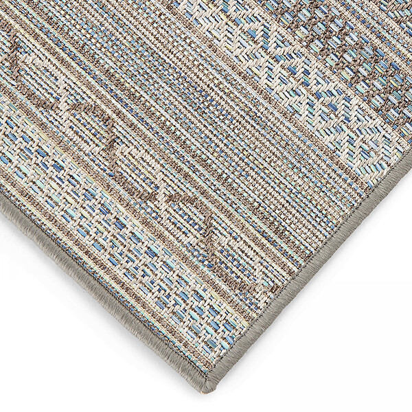 OVIALA - Tapis rectangulaire en polypropylène 200x290 cm gris - Urda - large