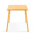 OVIALA - Ensemble table de terrasse et 4 chaises en métal jaune - Palavas - vignette