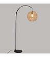 ATMOSPHERA - Lampadaire Arc Beige et Noir H 180 cm - vignette